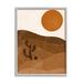 Stupell Industries Desert Cactus Rolling Hills Bold Orange Sun Landscape by Birch&Ink - Graphic Art Canvas in Brown/Orange | Wayfair