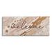 Stupell Industries Welcome Greeting Abstract Geode Pattern Warm Tones by Jennifer Ellory - Textual Art Canvas in Brown | Wayfair ai-678_cn_10x24