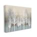 Stupell Industries Winter Tree Forest Silhouettes Over Abstract Pattern by - Graphic Art Canvas in Brown/Green | 16 H x 20 W x 2 D in | Wayfair
