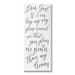 Stupell Industries Dear God Your Plans Are Greater Motivational Phrase by Anna Quach - Textual Art Canvas in White | 48 H x 20 W x 1.5 D in | Wayfair