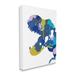 Stupell Industries T-rex Dinosaur Silhouette Graffiti Abstract Pattern by Anna Quach - Graphic Art Canvas in White | 48 H x 36 W x 1.5 D in | Wayfair