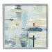 Stupell Industries Abstract Stroke Collage Blue Beige Woven Pattern by Susan Jill - Painting Canvas in Blue/White | 12 H x 12 W x 1.5 D in | Wayfair