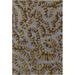 Gray/Yellow 120 x 96 x 0.75 in Indoor Area Rug - Chandra Rugs Allie Hand Tufted Wool Gray/Gold Area Rug Wool | 120 H x 96 W x 0.75 D in | Wayfair