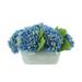 Primrue Hydrangea Floral Arrangement in Vase Silk/Plastic in Blue | 10 H x 17 W x 14 D in | Wayfair 23C7CBCA425147D68F4312857CF9AD89