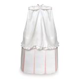 Harriet Bee Christion Baby Rocking Bassinet w/ Bedding Metal in White | 53 H x 30.25 W x 16 D in | Wayfair HBEE2513 39527877