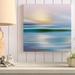 Highland Dunes Foster 'Early Morning Zuma Beach' Acrylic Painting Print on Wrapped Canvas in Blue/Yellow | 24 H x 24 W x 1.5 D in | Wayfair