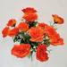 Primrue Roses Stems Fabric in Red | 25 H x 18 W x 9 D in | Wayfair 6422584EB50B4570972FB0B10B8CD018