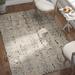 Brown/Gray 27 x 0.63 in Area Rug - Ophelia & Co. Oakton Floral Hand Tufted Wool Camel/Gray Area Rug Wool | 27 W x 0.63 D in | Wayfair