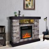 The Twillery Co.® Clarkston Electric Fireplace in Gray | 34.25 H x 40 W x 11 D in | Wayfair D2A1A5A49AB64872A02D762889115E09