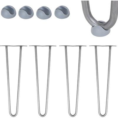 4er Set Haarnadelbeine 30CM Hairpin Leg Stahl Tischbein Möbelbein Stützfuß - Melko Image