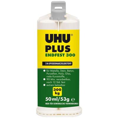 UHU - Plus Endfest 300, 45735, 50 ml, Doppelkammerkartusche