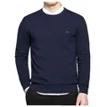 Pull en coton à manches longues et col rond pour hommes pulls Harmont brodés Blaine M L XL