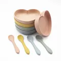 Vaisselle en forme de cœur d'amour Kawaii alimentation assiette alimentaire solide sans BPA