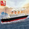 Sluban – blocs de construction ville ville bateau de croisière Titanic petits 194 et grands 1012