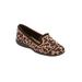 Extra Wide Width Women's The Madie Flat By Comfortview by Comfortview in Animal (Size 10 WW)