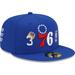 Men's New Era Royal Philadelphia 76ers 3x World Champions Count the Rings 59FIFTY Fitted Hat