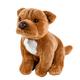 American Staffordshire Terrier Sitting 30 cm Brown Cuddly Toy Dog