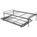 Dream Solutions USA Dream Solutions Dark Metal Day Bed Frame Trundle Included Metal in Black | 15.5 H x 39 W x 75 D in | Wayfair CI-EDD7-NVK8