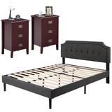 Trent Austin Design® Miramontes Bedroom Set Upholstered/Metal in Red/Brown | Full | Wayfair 57B7A0140F0A44638E47B43467EDE4E4