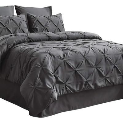 Pinch Pleat Comforter 68x88 Inches, Can You Put A Queen Comforter On Twin Xl Bed
