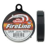 FireLine Braided Beading Thread 14lb Test and 0.009 Thick 50 Yard Spool Smoke Gray