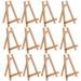 U.S. Art Supply 10.5 Tabletop Display Stand A-Frame Artist Easel (Pack of 12) Beechwood Tripod Student Painting Holder