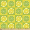 Lime Green Upholstery Fabric by the Yard Lemon and Lime in Pop Art Inspired Pastel Toned Squares Graphic Decorative Fabric for DIY and Home Accents 2 Yards Yellow Lime Green by Ambesonne