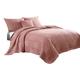 Veria 4 Piece Queen Quilt Set with Polka Dots The Urban Port, Pink