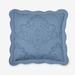 Amelia Euro Sham by BrylaneHome in Ashley Blue (Size EURO)