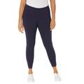 Plus Size Women's Knit Legging Capri by Catherines in Navy (Size 4X)