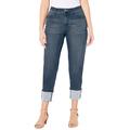 Plus Size Women's Shimmer Cuff Jean by Catherines in Naples Wash (Size 32 W)