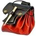 Mythrojan Medieval Small Leather Belt Pouch LARP Renaissance Waist Bag - Red & Black