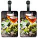 White Wine, Grapes & Corks - Luggage ID Tags / Suitcase Identification Cards - Set of 2