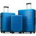 Dasun Hardshell Luggage Sets 3 Pcs Spinner Suitcase with TSA Lock Lightweight 20â€�24â€�28â€� Blue