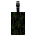 Palm Trees Night Sky Pattern Rectangle Leather Luggage Card Suitcase Carry-On ID Tag