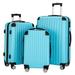 Luggage Expandable 3 Piece Sets PC+ABS Spinner Suitcase 20 inch 24 inch 28 inch