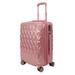 J World Dia 20 Inch Polycarbonate Spinner Carry-On Luggage, Red