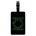 Green Lantern Green Lantern Icons Logo Rectangle Leather Luggage Card Suitcase Carry-On ID Tag