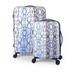 iFLY Hardside Luggage Fibertech 2 Piece Set, 20" Carry-On Luggage and 28" Checked Luggage, Python