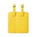 Travel Luggage Tag PU Leather Suitcase Backpack Name Address ID Message Label Yellow 2pcs