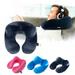EleaEleanor Big Clear U-Shape Travel Pillow for Airplane Inflatable Neck Pillow Travel Accessories 4 Colors Comfortable Pillows for Sleep Home Textile