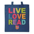 Live Love Read Tote Bag