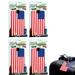 Lot Of 4 American USA Flag Luggage Tags Label ID Suitcase Bag Baggage Travel New