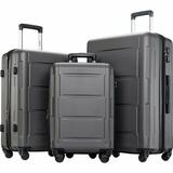 Luggage Set, 3pcs Expanable Spinner Wheel Suitcases, TSA Lock and 3 Layer ABS 362Â° Spinner Wheels Travel Bags, Organized and Secure Interior Carry on Luggage, Perfect for Buisiness Trip and Travel