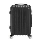 Large Luggage Bags for Travel, 20" Waterproof Spinner Suitcase for Women, Suitcases and Luggage, Black ABS Trolley Carry On Big Suitcases for Traveling