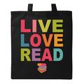 Live Love Read Tote Bag