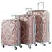 Gem 3-Piece Hardside Expandable Spinner Luggage Set, Rose Gold