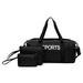 3Pcs Set Gym Bags for Men & Women Luggage Fitness Handbag Sport Shoulder Travel - Black