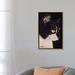 East Urban Home Tuxedo Cat by Hippie Hound Studios - Print Canvas in Black/Green/White | 26 H x 18 W x 1.5 D in | Wayfair