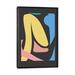 East Urban Home Abstract Shapes Spring Colors - Graphic Art Print Canvas/Metal in Black/Blue/Yellow | 48 H x 32 W x 1.5 D in | Wayfair